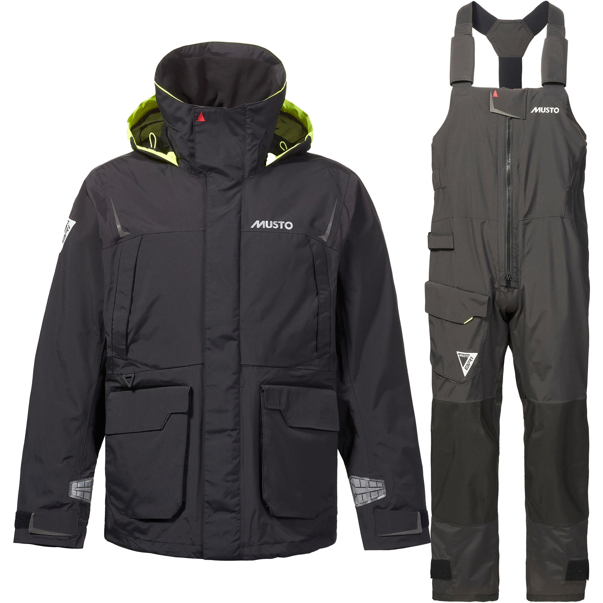 2026 Musto Da Uomo BR1 Giacca E Pantaloni Da Vela Channel Tuta Da Vela 82399B - Black